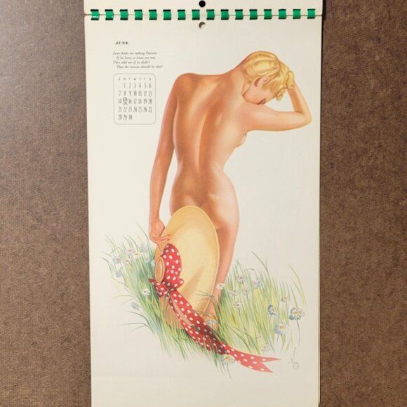 Rare 1st Varga 1940 Pin-Up Girl Calendar Esquire art - Picture 5 of 11